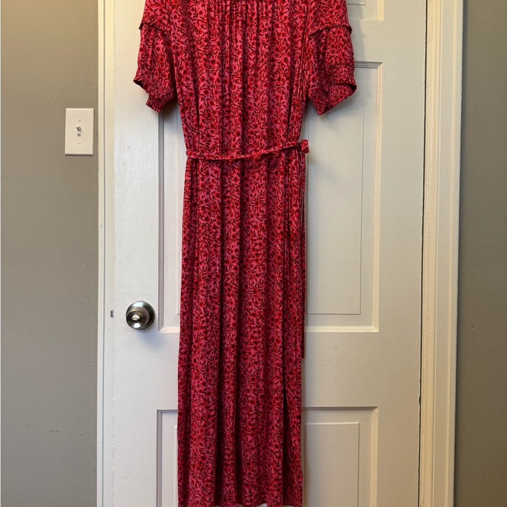 Boden Red Floral Maxi Dress